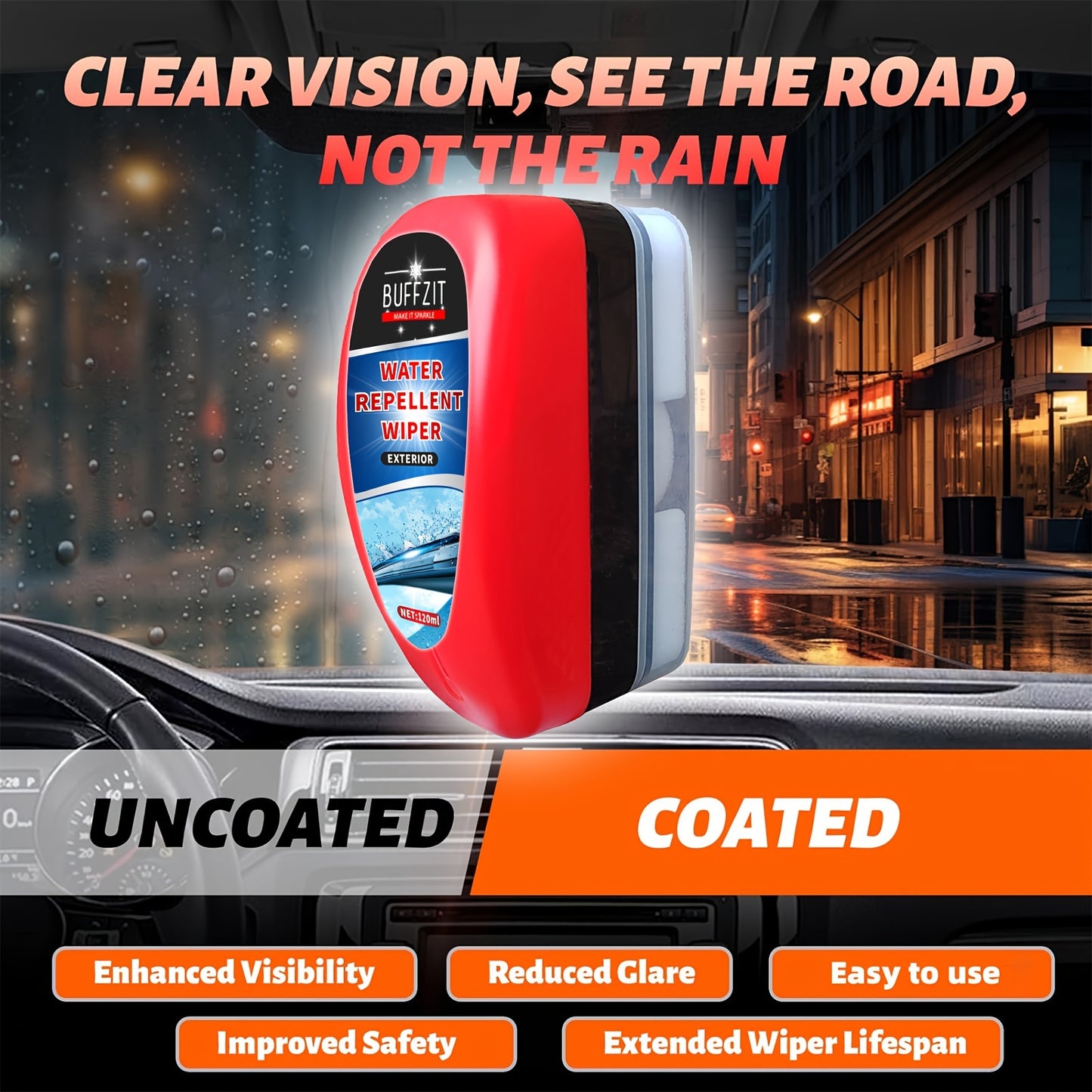 Car Rain Repellent – Windscreen Waterproof Spray